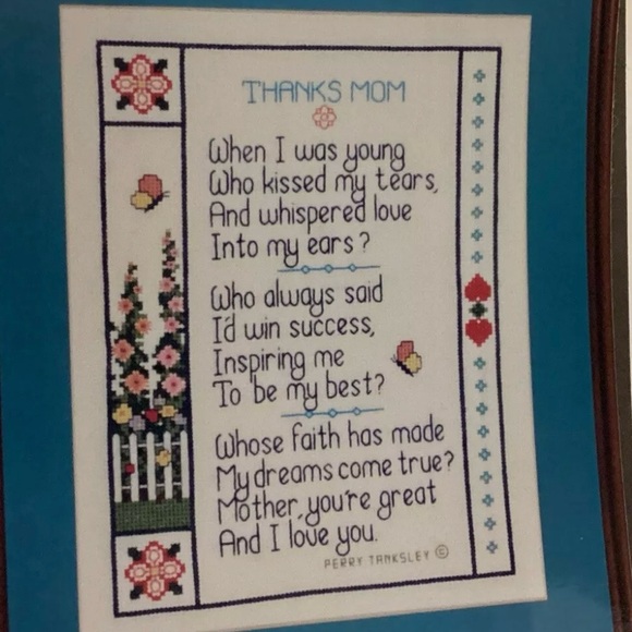 Vtg Imaginating Thanks Mom #436 Needlepoint Kit w Pattern flowers NEW - Picture 5 of 5